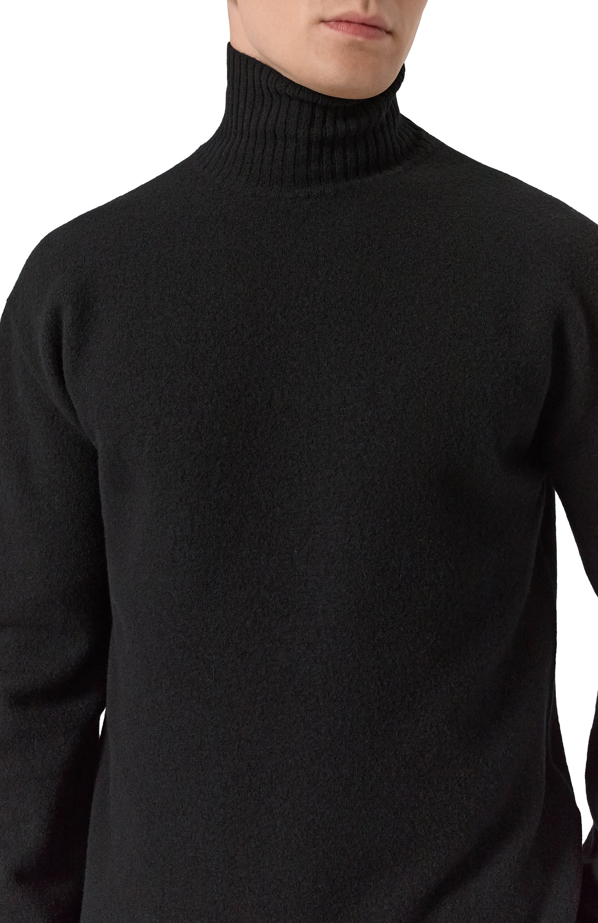 Шерстяной свитер JIL SANDER черного цвета по цене 107000 руб., арт. J22GP0224/J14603, фото 5 Шерстяной свитер JIL SANDER, арт. J22GP0224/J14603, фото 5