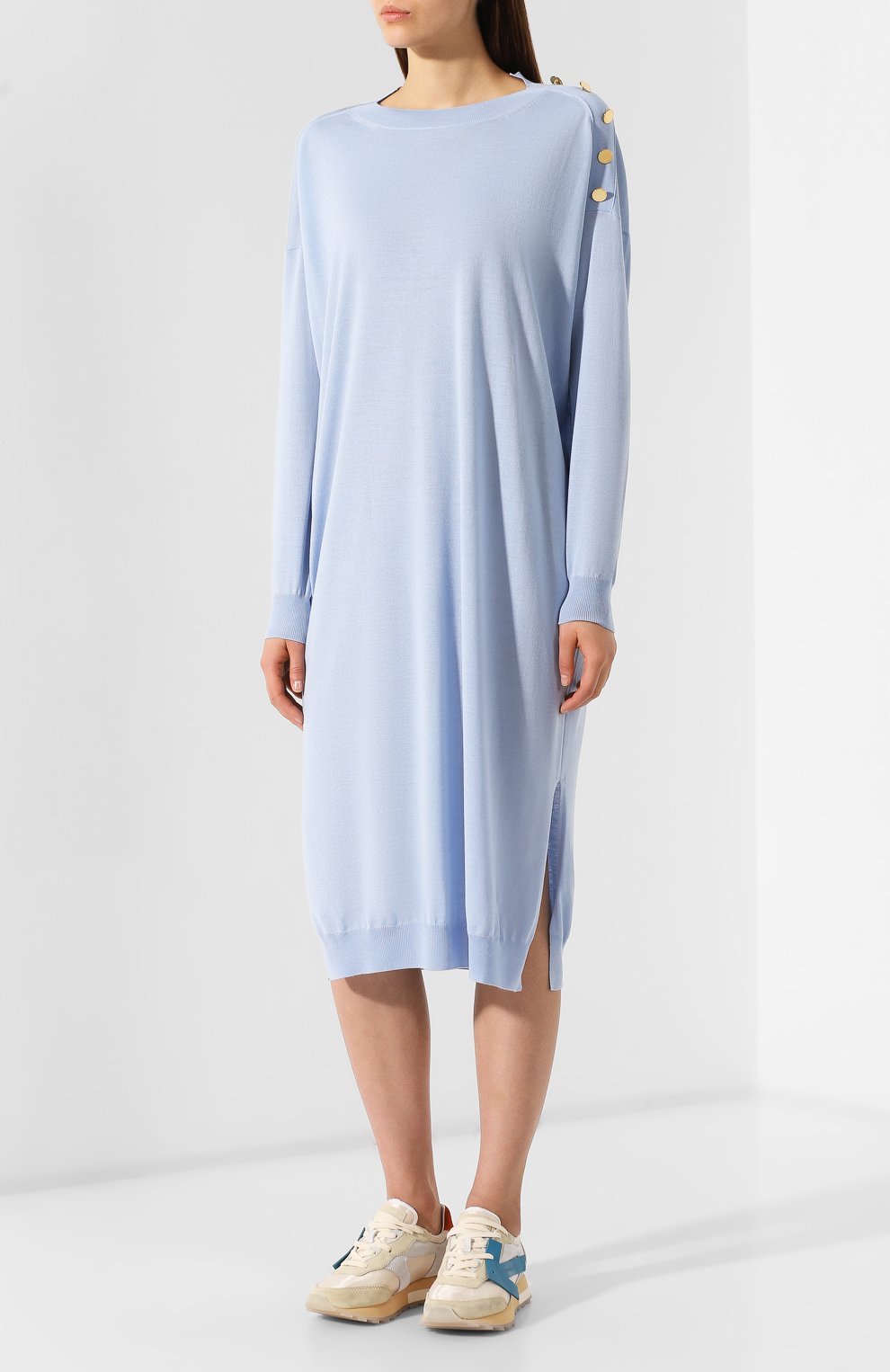 Платье из смеси шерсти и шелка STELLA MCCARTNEY, арт. 269330/S2087, фото 3