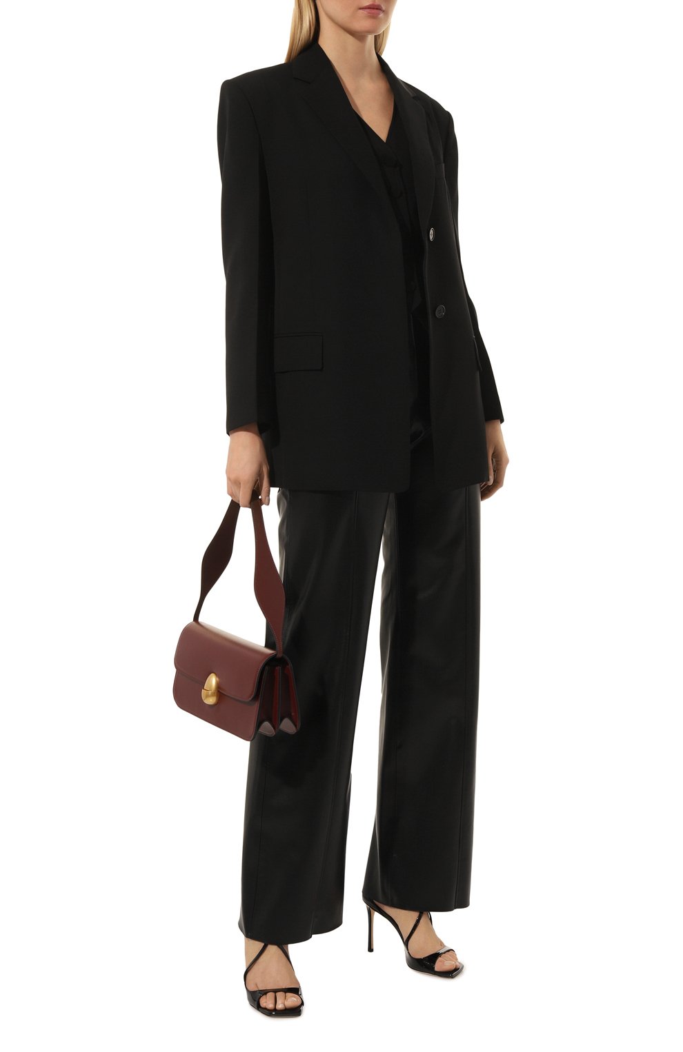 Кожаные босоножки azia 95 JIMMY CHOO, арт. AZIA 95/PAT, фото 2