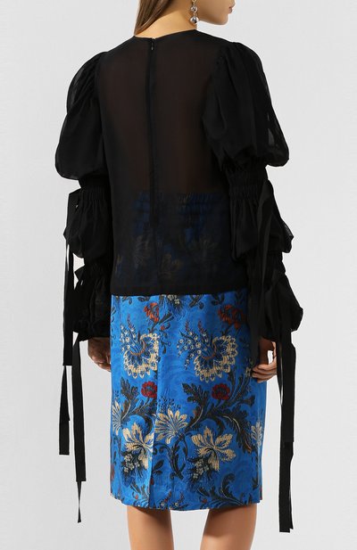 Хлопковая блузка DRIES VAN NOTEN, арт. 201-18607-9108, фото 4