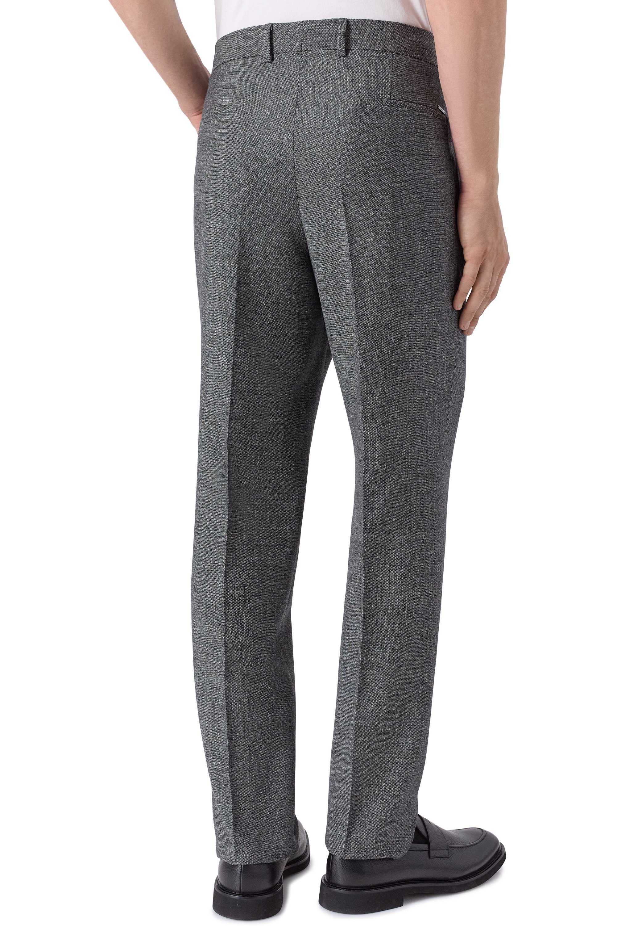 Шерстяные брюки BOSS, арт. 50551567, фото 4