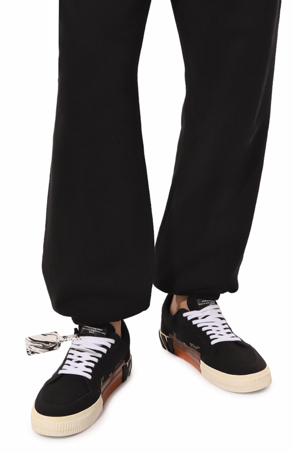 Текстильные кеды vulcanized OFF-WHITE, арт. 0MIA085F21FAB0011045, фото 3