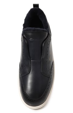 Кожаные кеды cleanic SANTONI, арт. MBCD21915BARPTT4U59, фото 1