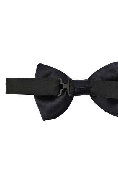 Шелковый галстук-бабочка KITON темно-синего цвета по цене 28150 руб., арт. UPAPC07201, фото 3 Шелковый галстук-бабочка KITON, арт. UPAPC07201, фото 3