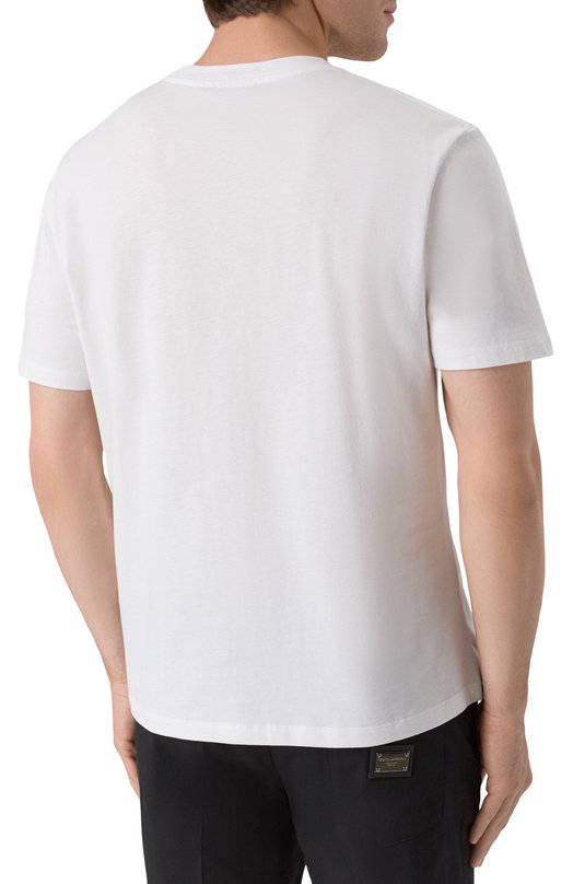 Хлопковая футболка Balmain FH1EG000/BD04 Белый  FH1EG000/BD04 Фото 4