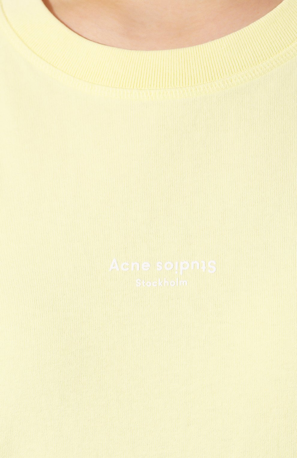 Хлопковая футболка ACNE STUDIOS, арт. AL0135, фото 5
