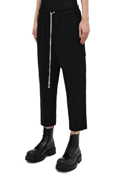Брюки из хлопка и шерсти RICK OWENS, арт. RP20F2303/WCF, фото 4