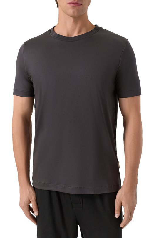 Хлопковая футболка Zimmerli 286-43110 Серый  286-43110 Фото 3