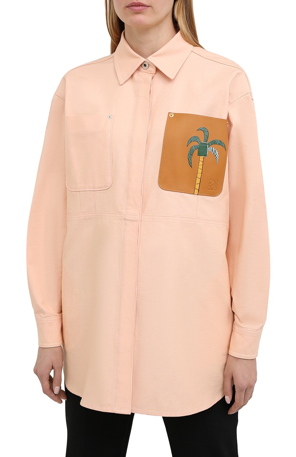 Хлопковая рубашка LOEWE, арт. S897Y02X01, фото 3