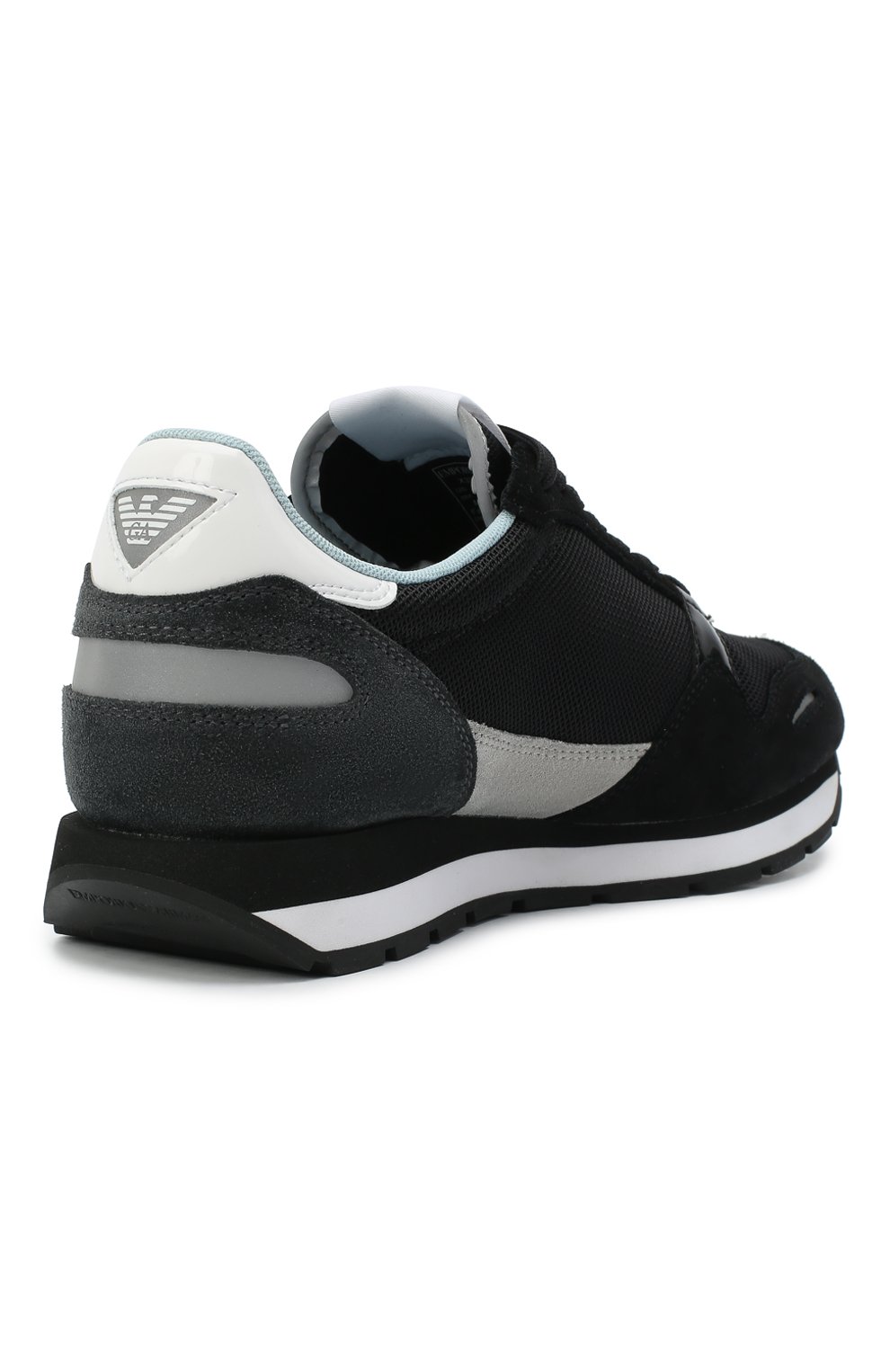 Текстильные кроссовки EMPORIO ARMANI черного цвета по цене 28050 руб., арт. X3X058/XM511, фото 4 Текстильные кроссовки EMPORIO ARMANI, арт. X3X058/XM511, фото 4