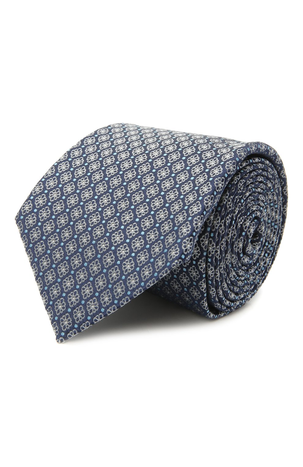 Шелковый галстук CANALI синего цвета по цене 12700 руб., арт. 18/HJ03076, фото 1 Шелковый галстук CANALI, арт. 18/HJ03076, фото 1