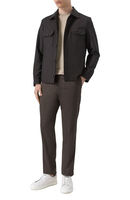 Мужская шерстяная куртка-рубашка CORNELIANI, арт. 25LI22-2518187