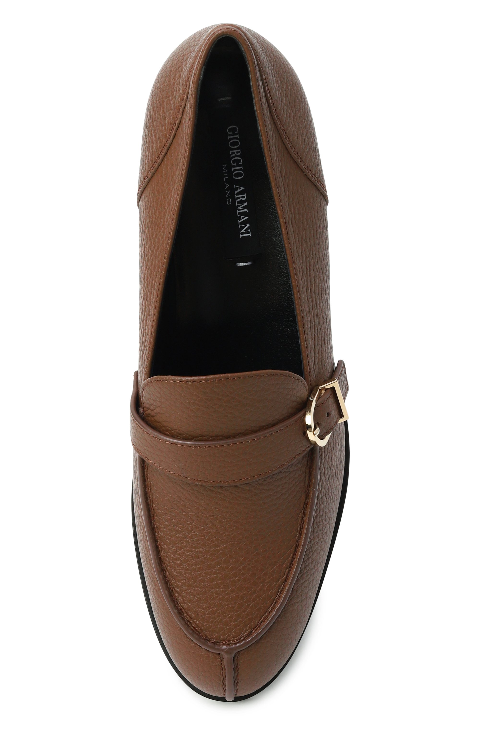 Кожаные лоферы GIORGIO ARMANI, арт. GW001921/AF19133, фото 6