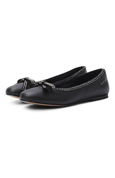 Кожаные балетки ELIE SAAB JUNIOR, арт. 82081/VAR3_001