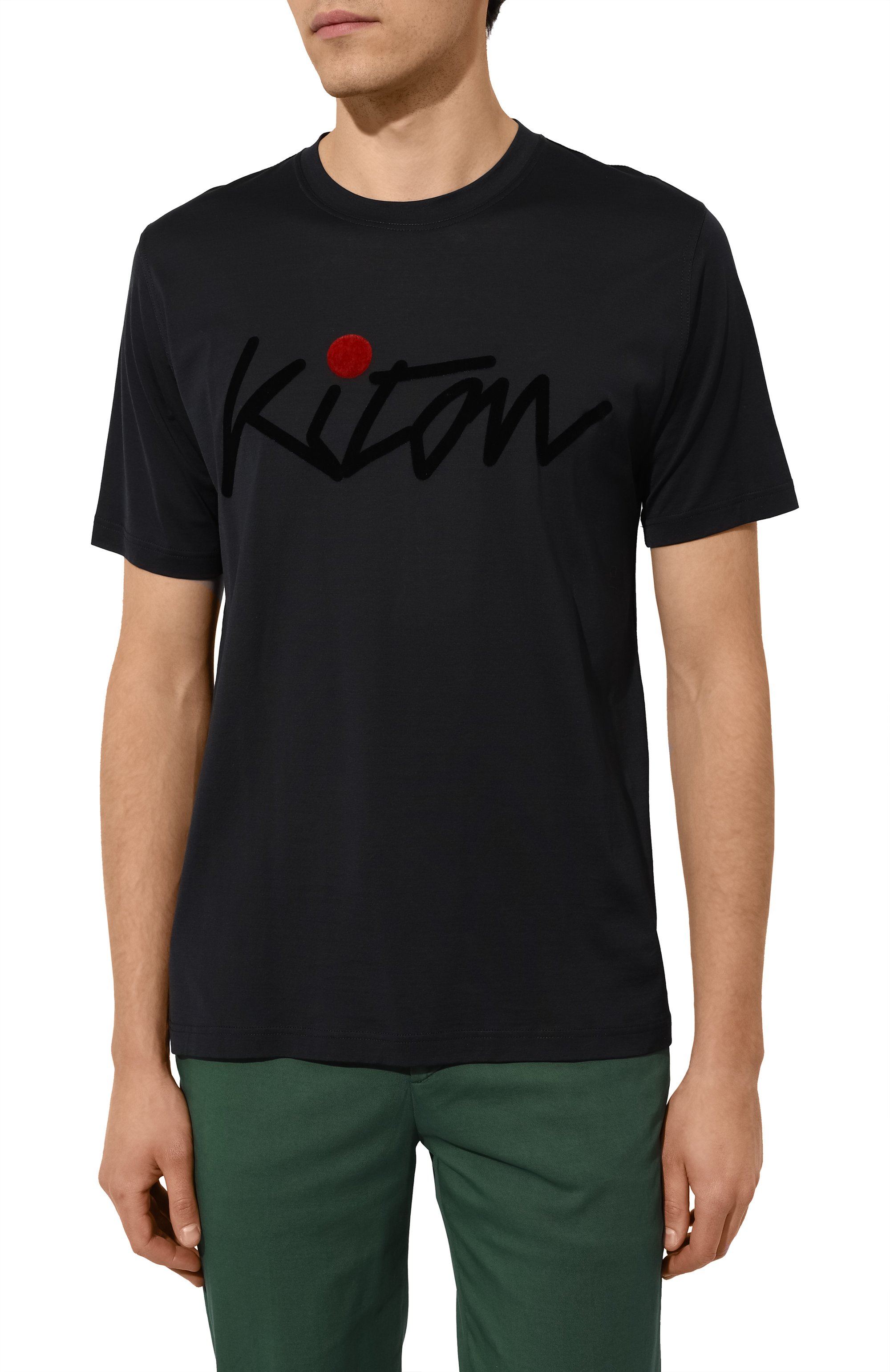 Хлопковая футболка KITON, арт. UMK0482, фото 3