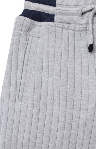 Хлопковые джоггеры BRUNELLO CUCINELLI, арт. BTU20E339B, фото 3