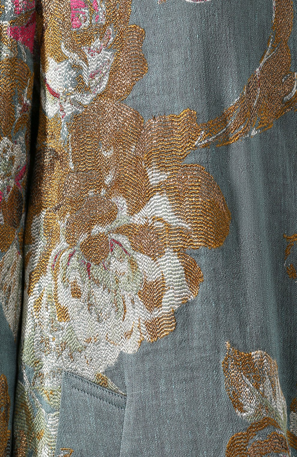 Пальто из смеси хлопка и льна DRIES VAN NOTEN синего цвета по цене 133000 руб., арт. 201-10279-9362, фото 5 Пальто из смеси хлопка и льна DRIES VAN NOTEN, арт. 201-10279-9362, фото 5