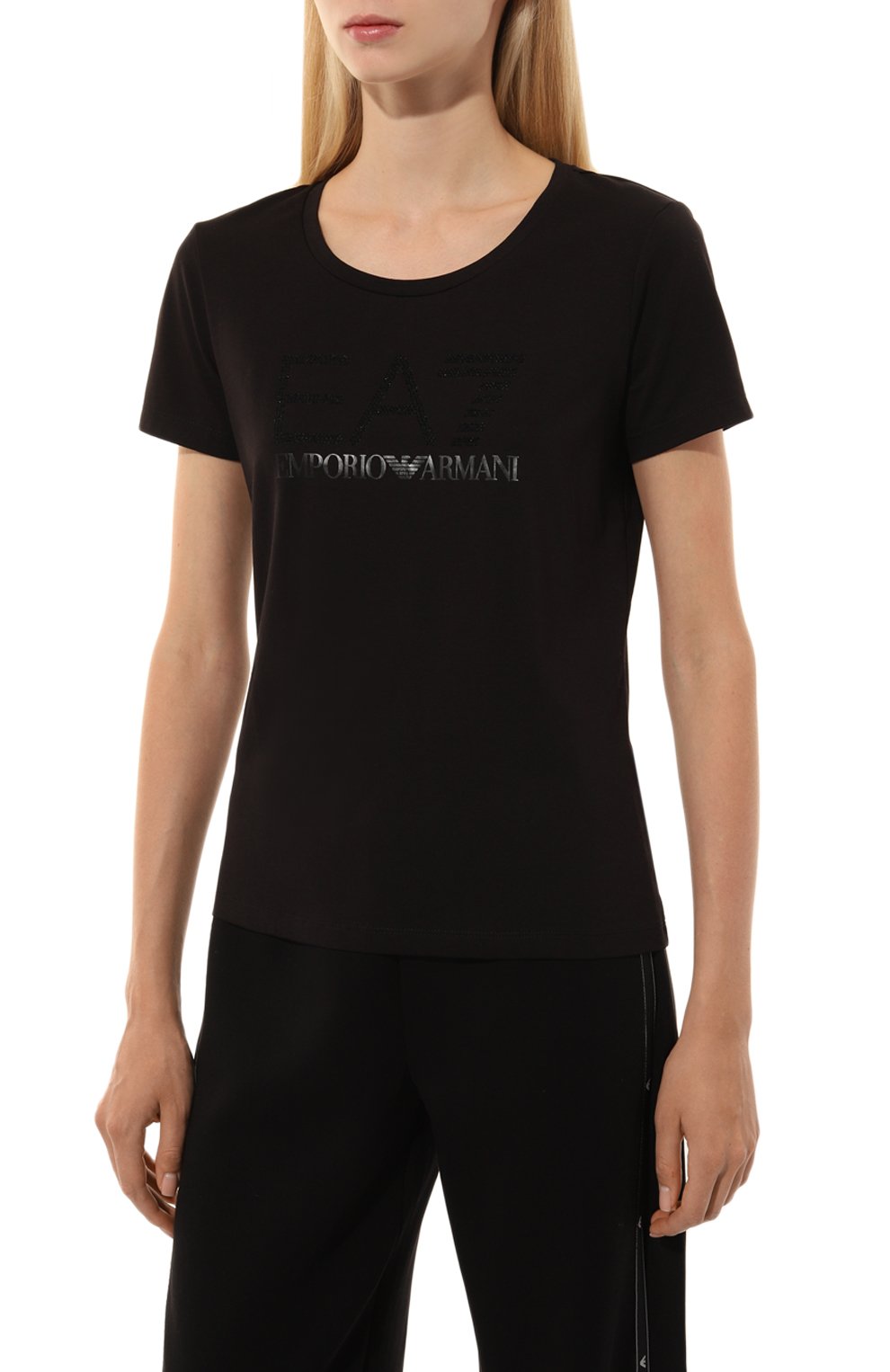 Хлопковая футболка EA7, арт. 6DTT14/TJQCZ, фото 3
