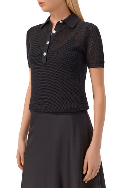 Шелковое поло KITON, арт. D55714, фото 3