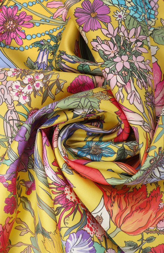 Шелковый платок 100 Flowers Radical Chic 402673.07.02 Жёлтый  402673.07.02 Фото 3