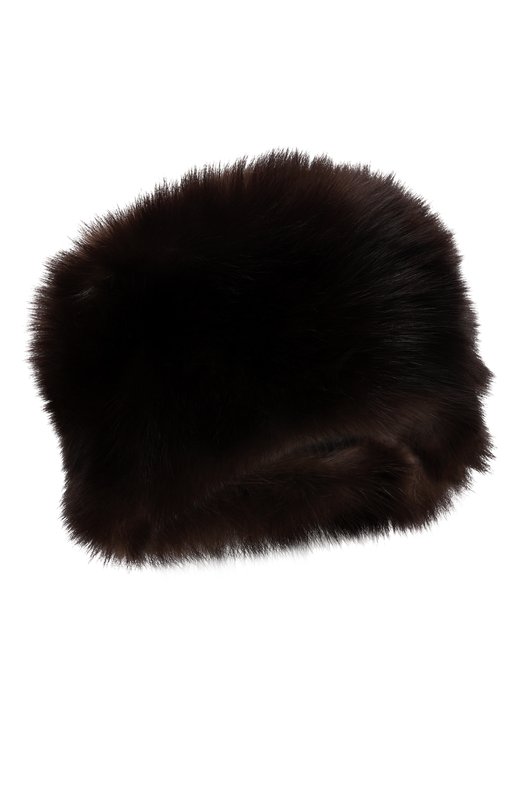 Шапка-кубанка Марина из меха соболя и норки FurLand 0195131650003100003 Коричневый 0195131650003100003
