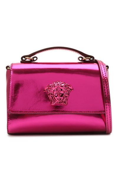 Кожаная сумка VERSACE фуксия цвета по цене 69950 руб., арт. 1001622/1A01269, фото 4 Кожаная сумка VERSACE, арт. 1001622/1A01269, фото 4