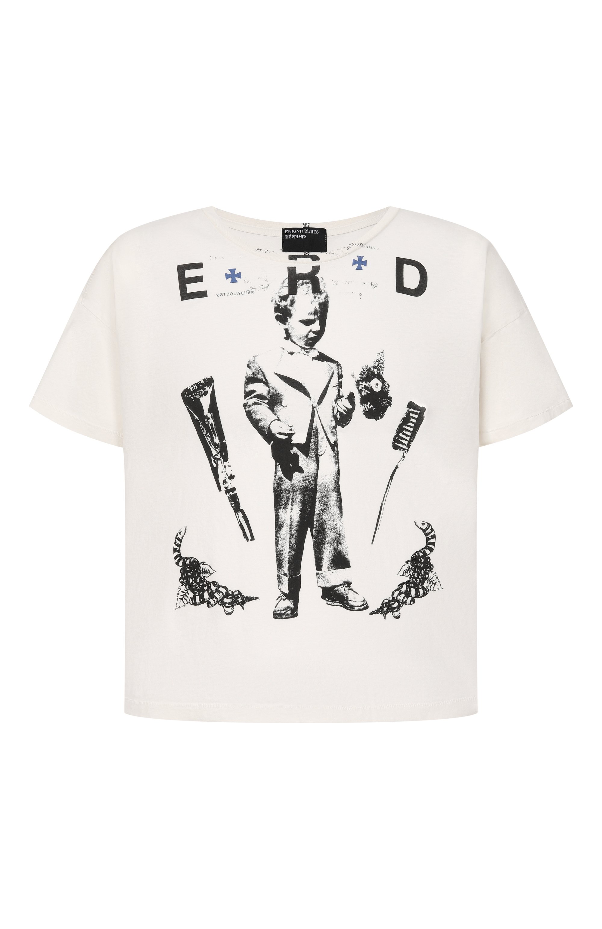 Хлопковая футболка ENFANTS RICHES DEPRIMES, арт. 010-872/C0TT0N, фото 1