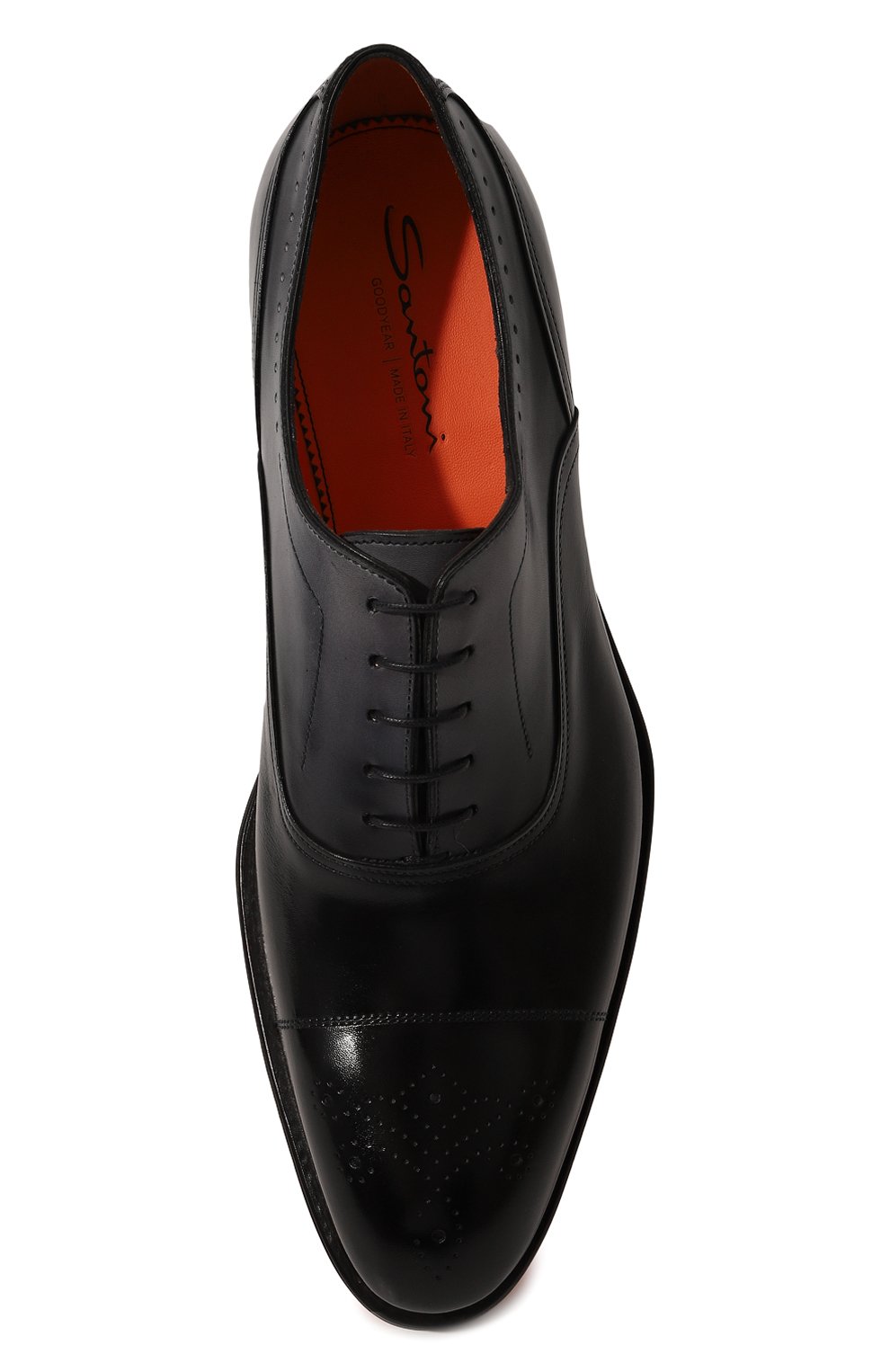 Кожаные оксфорды SANTONI, арт. MCCG18354UC3BDPNU59, фото 6