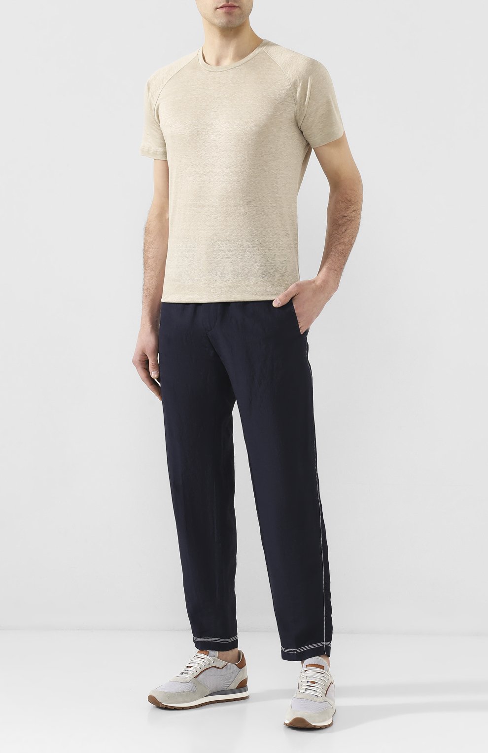 Льняная футболка LORO PIANA, арт. FAI4692, фото 2