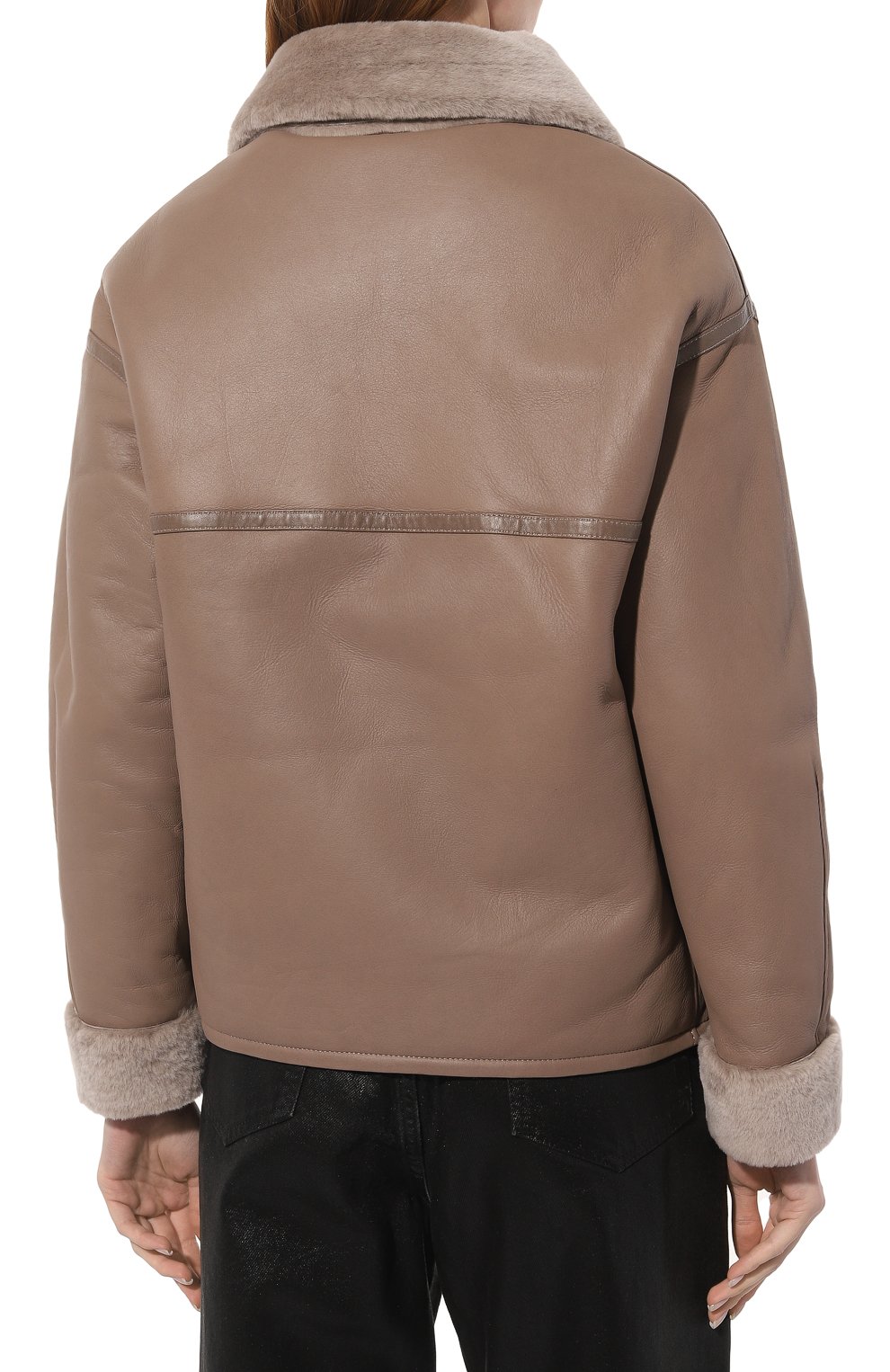 Дубленка из овчины MANZONI24, арт. 23M1292-S21, фото 4