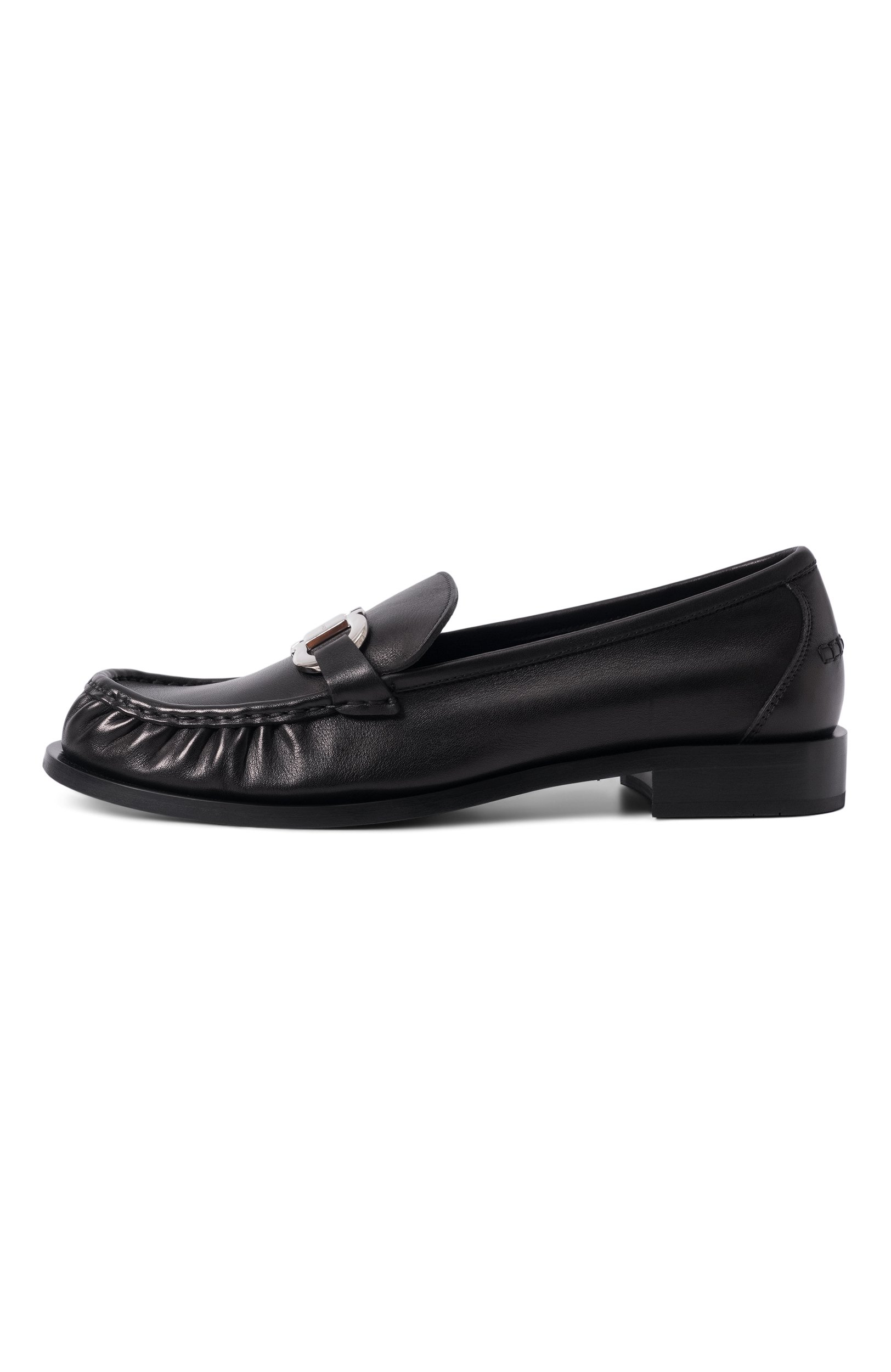 Кожаные лоферы gancini FERRAGAMO черного цвета по цене 99050 руб., арт. 01L927/795381, фото 4 Кожаные лоферы gancini FERRAGAMO, арт. 01L927/795381, фото 4