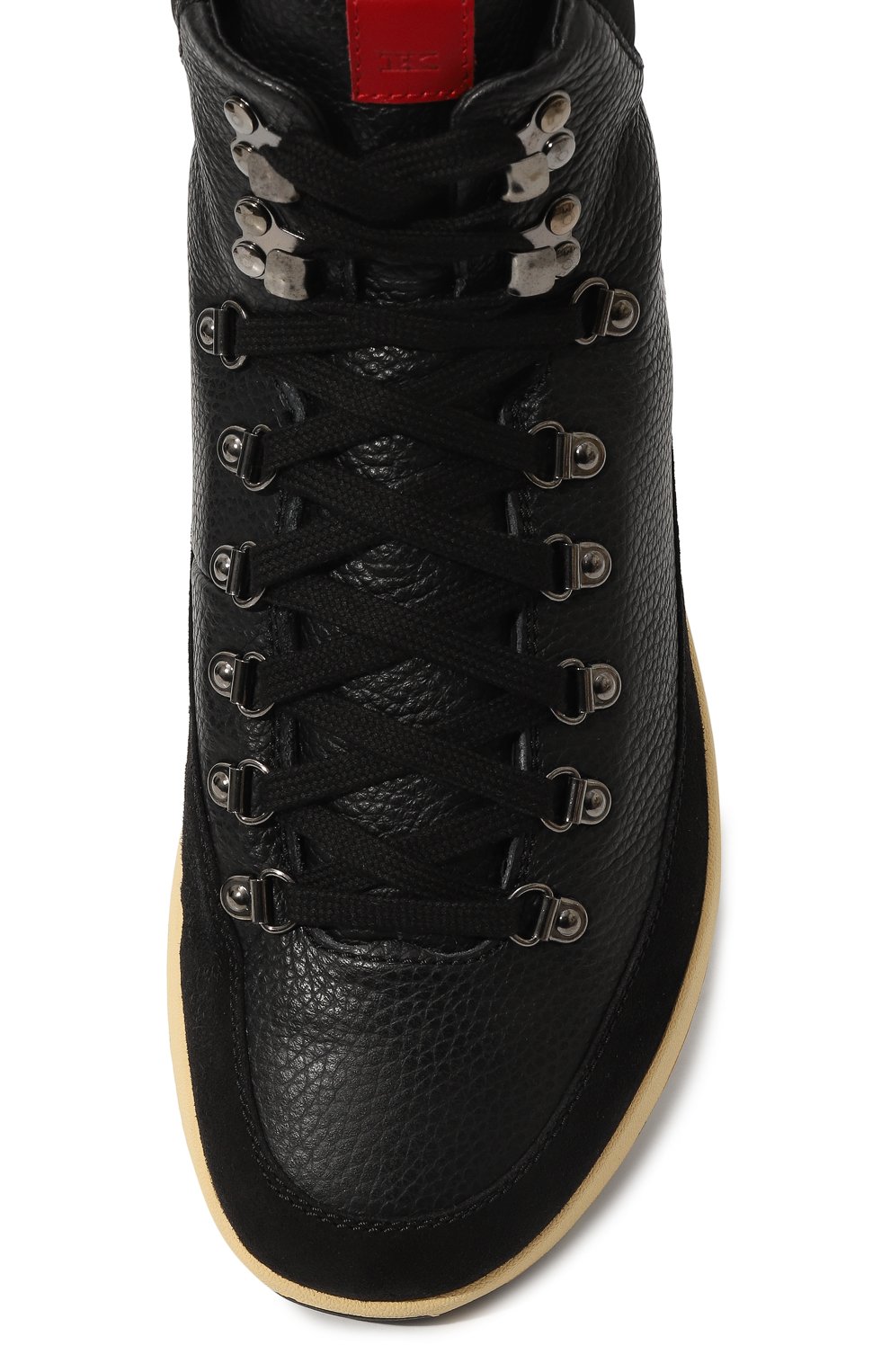 Кожаные ботинки KITON черного цвета по цене 124500 руб., арт. USSA028NX0031, фото 6 Кожаные ботинки KITON, арт. USSA028NX0031, фото 6