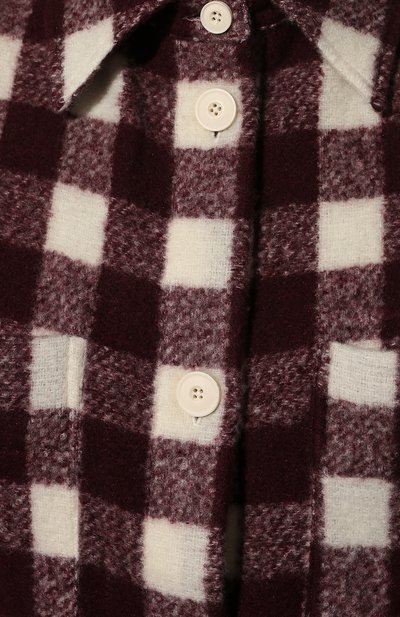 Шерстяная рубашка DESTIN бордового цвета по цене 43050 руб., арт. DDW2/MILVA SACA 3, фото 5 Шерстяная рубашка DESTIN, арт. DDW2/MILVA SACA 3, фото 5