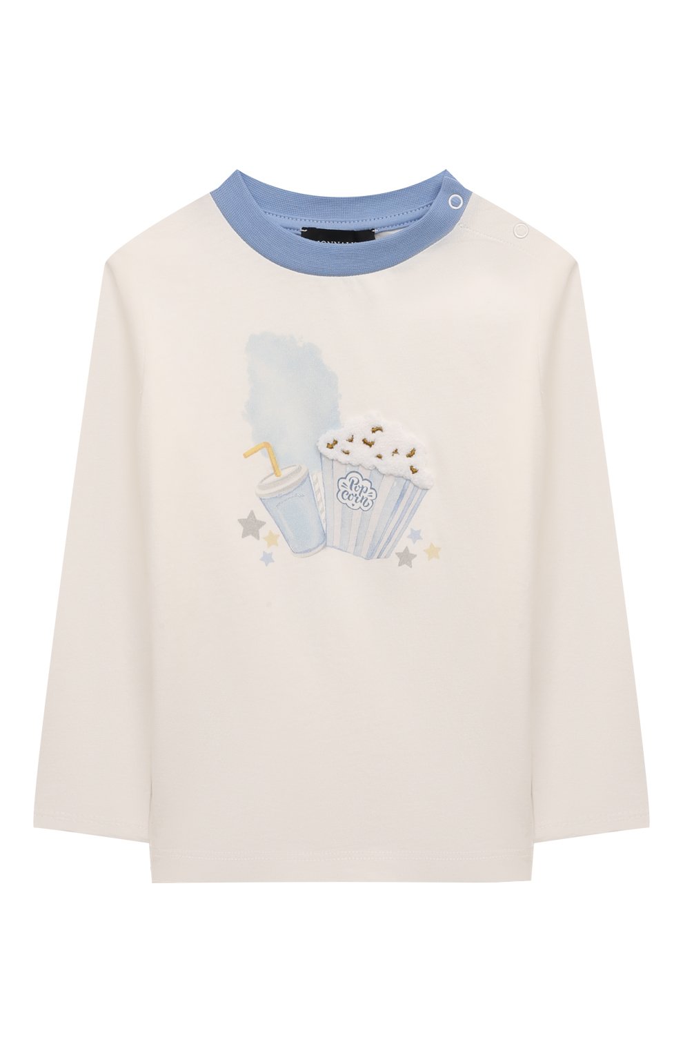 Хлопковый лонгслив MONNALISA, арт. 28D603, фото 1