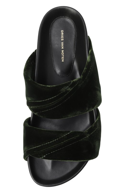 Текстильные шлепанцы Dries Van Noten 011709-652-607 Зелёный  011709-652-607 Фото 6