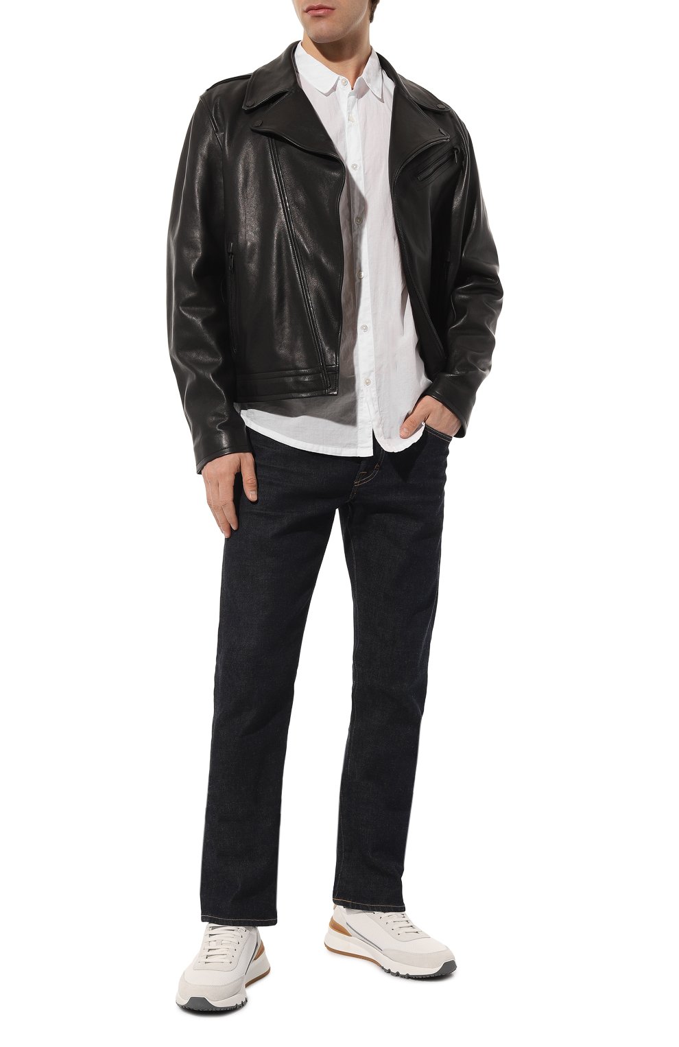 Хлопковая рубашка JAMES PERSE, арт. MLC3408/WHT, фото 2