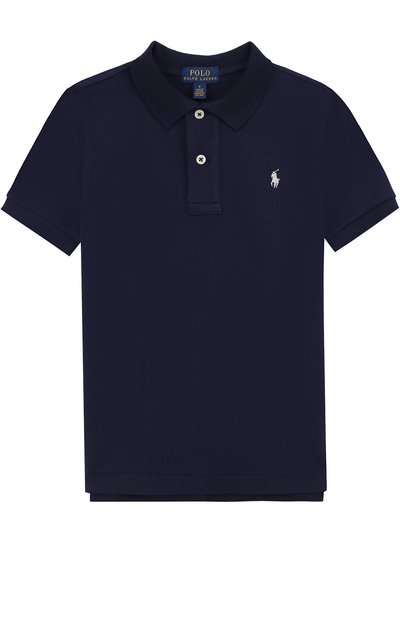Хлопковое поло с логотипом бренда POLO RALPH LAUREN, арт. 322682620, фото 1