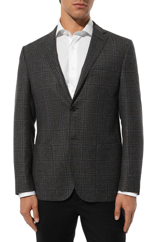 Шерстяной пиджак Corneliani 946002-9416454 Серый  946002-9416454 Фото 5