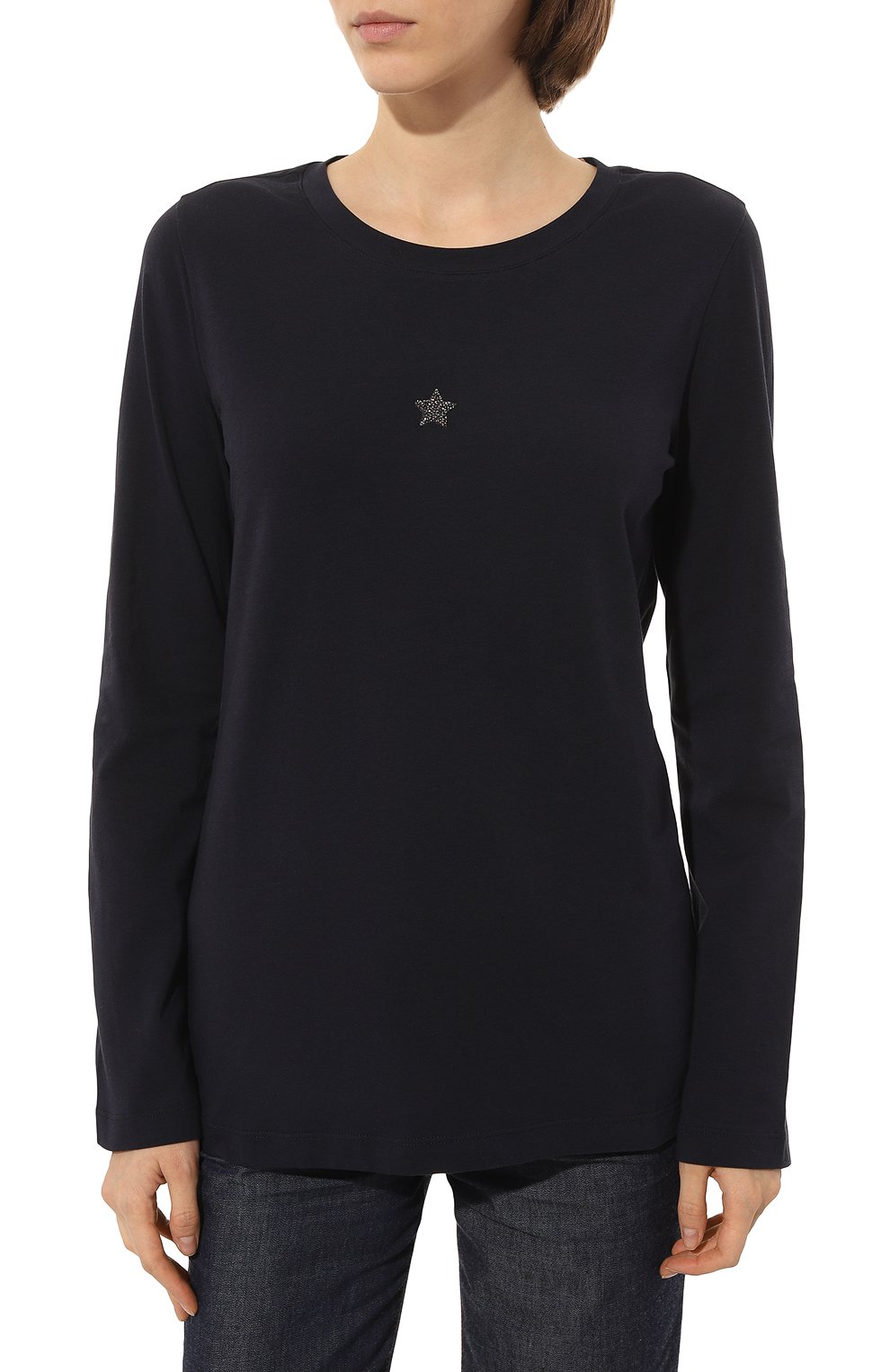 Хлопковый лонгслив LORENA ANTONIAZZI, арт. P2308TS10A/9999, фото 3