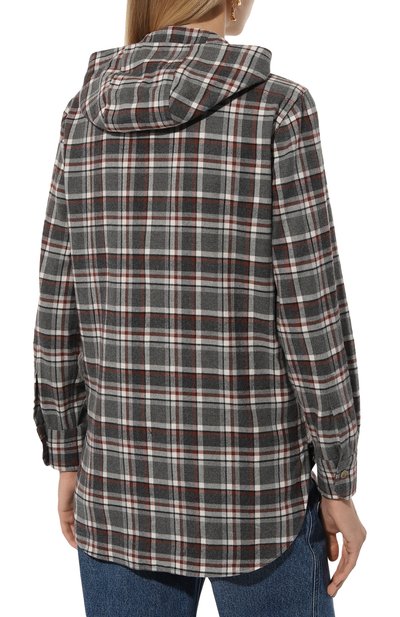 Хлопковая рубашка KITON, арт. D54435H0907107, фото 4