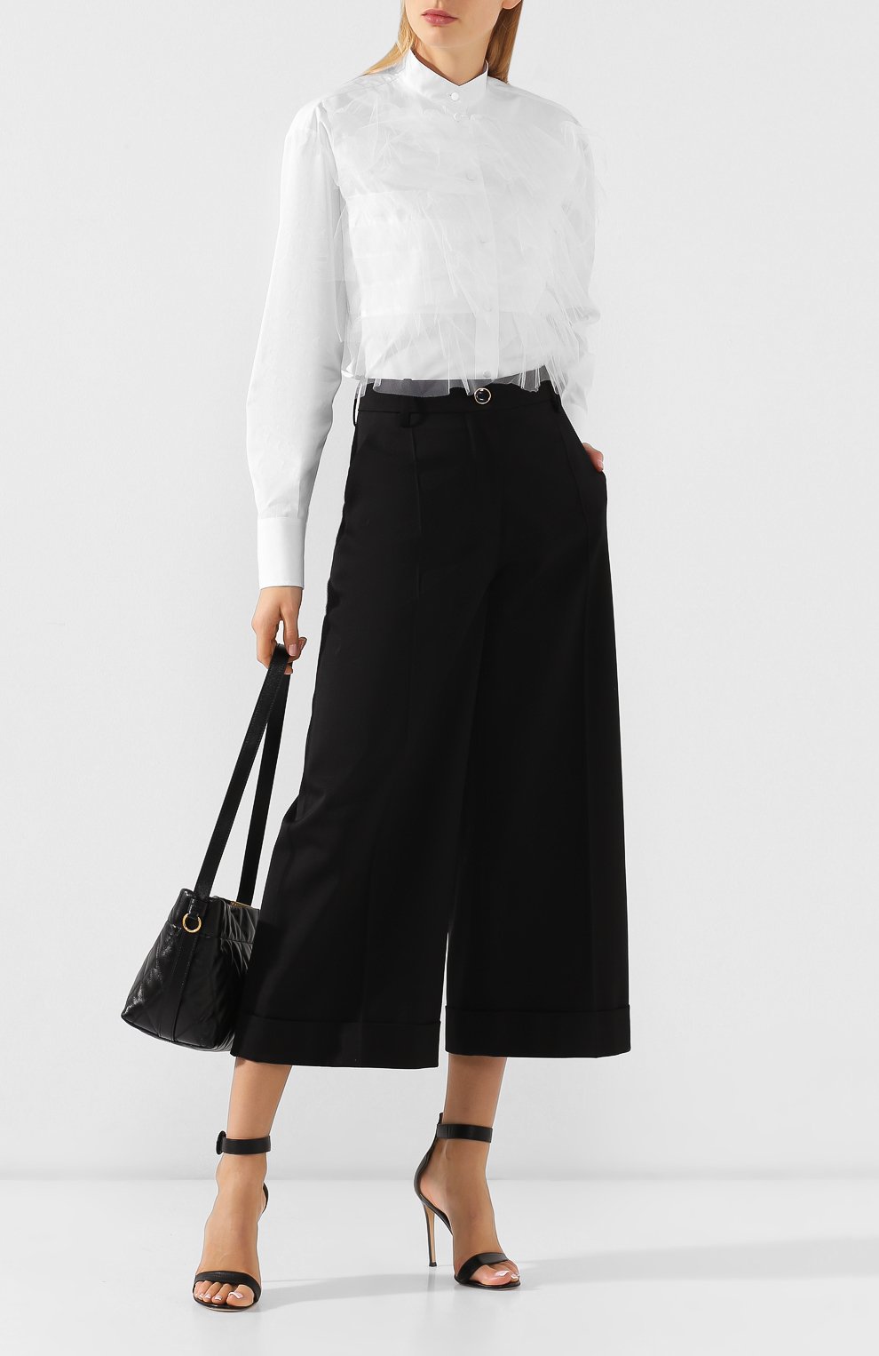 Рубашка с жабо VALENTINO, арт. RB0AB13K1M1, фото 2