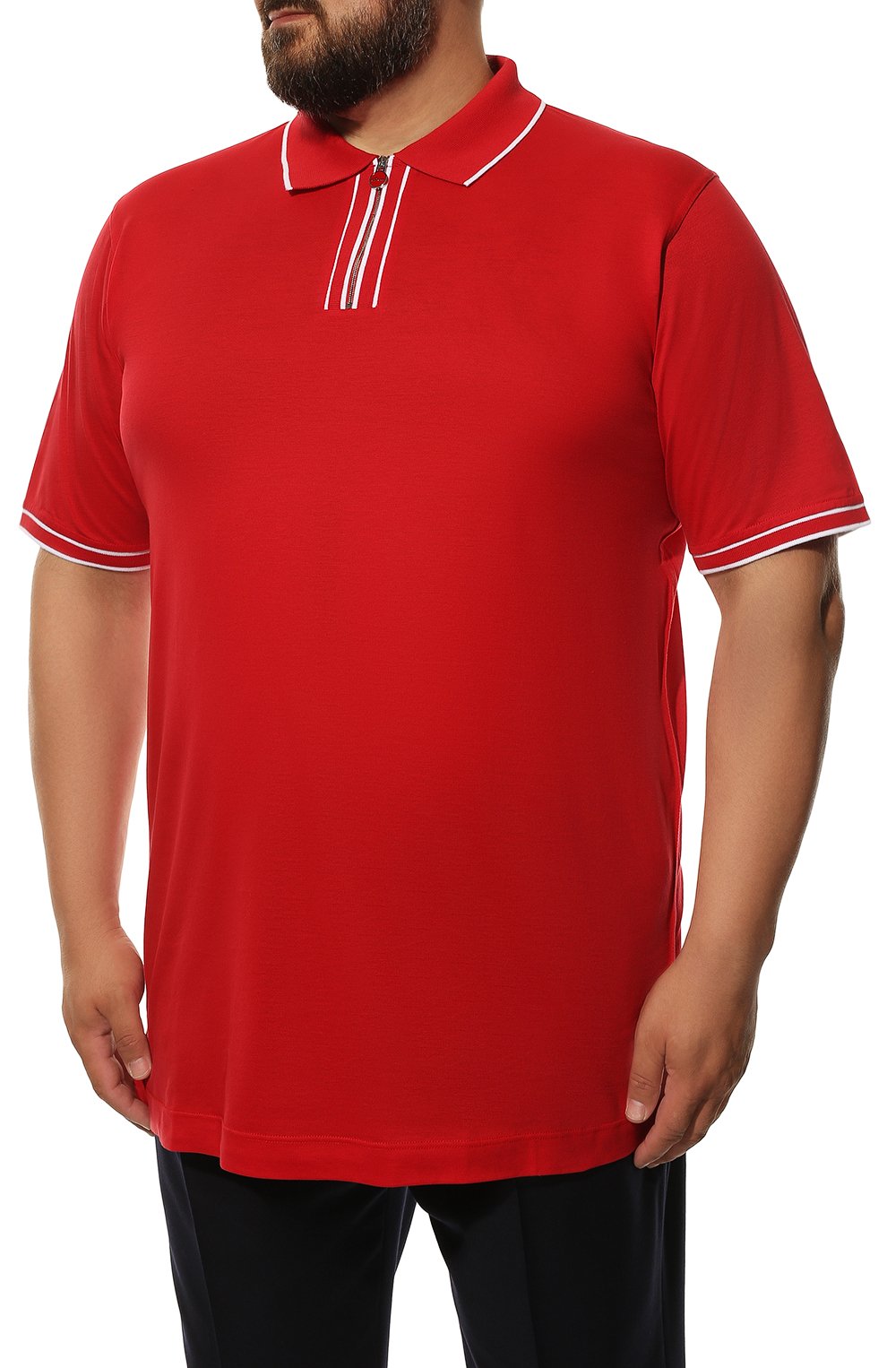 Хлопковое поло KITON, арт. UK1267/4XL-8XL, фото 3