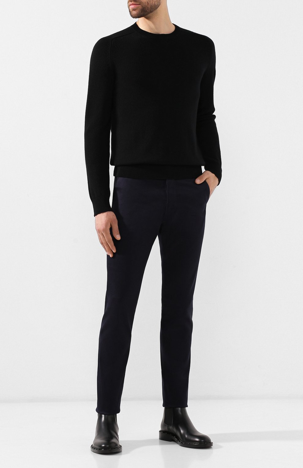 Хлопковые брюки  SAINT LAURENT, арт. 582300/Y812K, фото 2