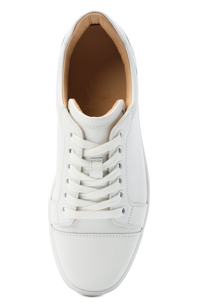 Кожаные кеды vieira CHRISTIAN LOUBOUTIN белого цвета по цене 51550 руб., арт. vieira flat calf, фото 5 Кожаные кеды vieira CHRISTIAN LOUBOUTIN, арт. vieira flat calf, фото 5