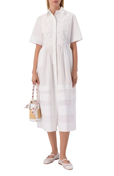 Кожаные балетки SANTONI белого цвета по цене 112000 руб., арт. WAMG72160HA1SARX, фото 3 Кожаные балетки SANTONI, арт. WAMG72160HA1SARX, фото 3