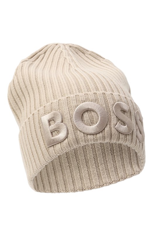 Шерстяная шапка BOSS 50497815 Бежевый 50497815