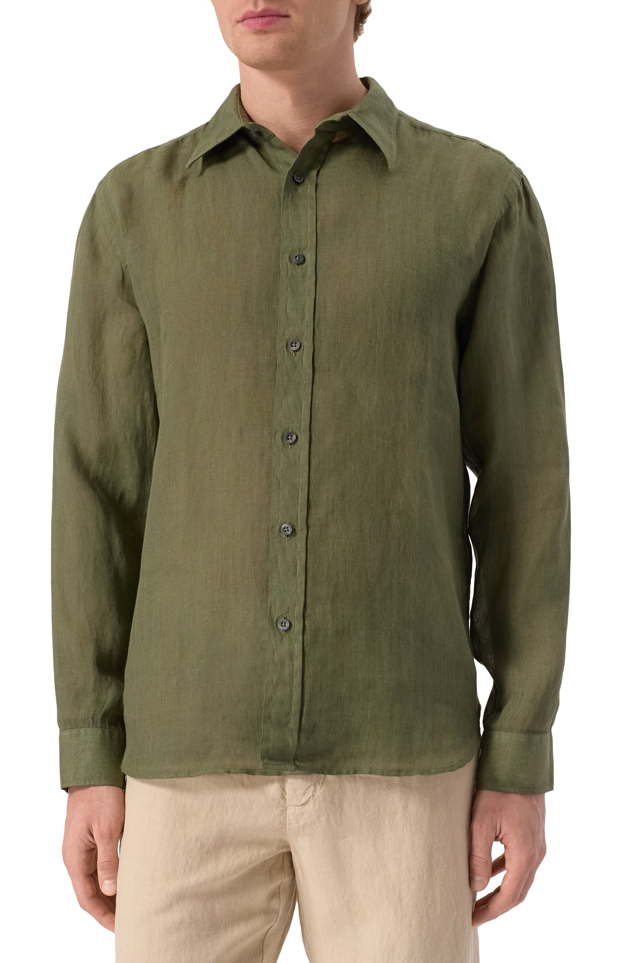 Льняная рубашка 120% LINO, арт. 32ALIM19RS/0115/S00, фото 3