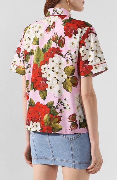Хлопковая блузка DOLCE & GABBANA, арт. F5M02T/HS5GF, фото 4