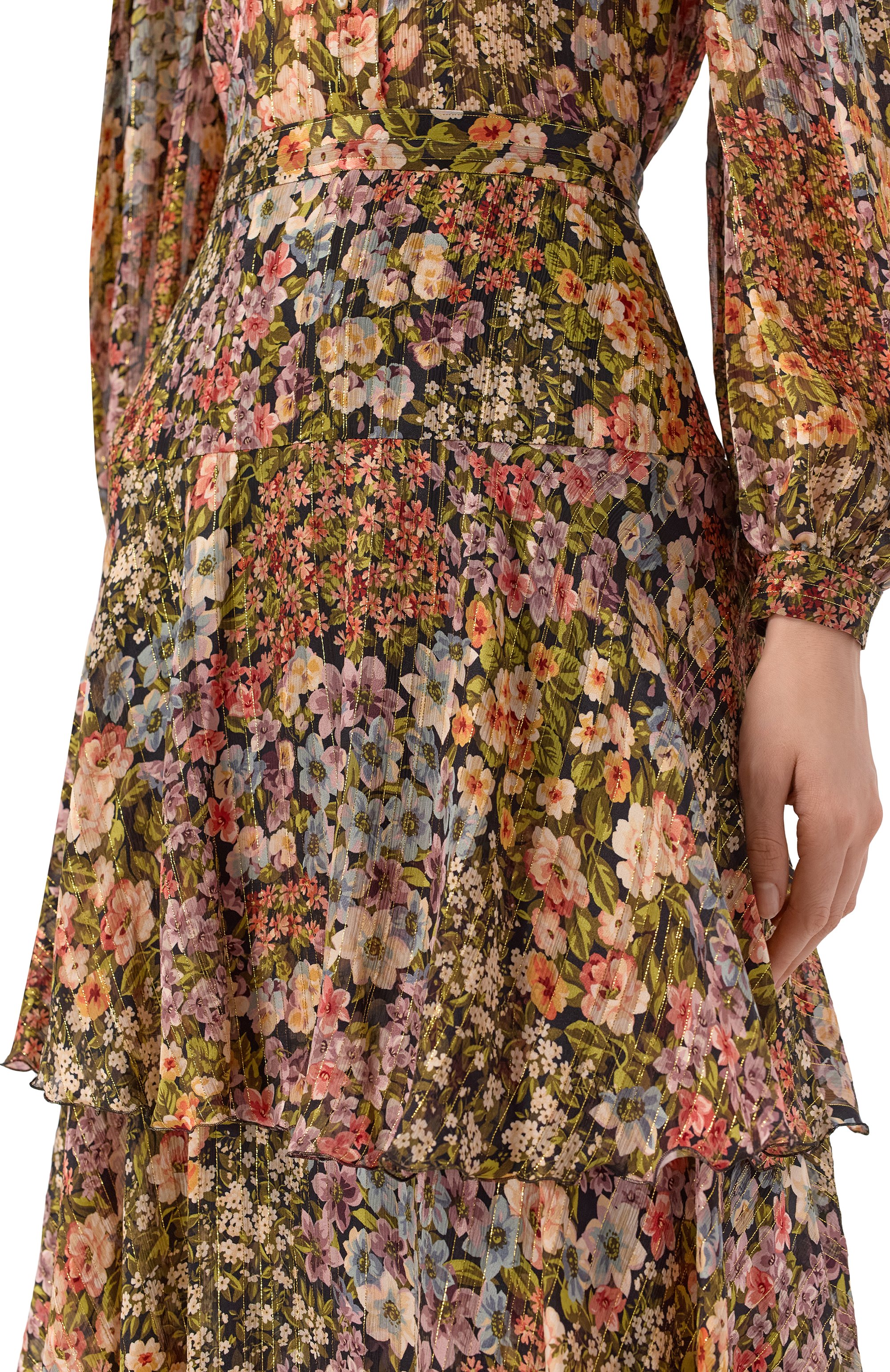 Шелковая юбка VALENTINO, арт. 8B3RAEN1/A08, фото 5