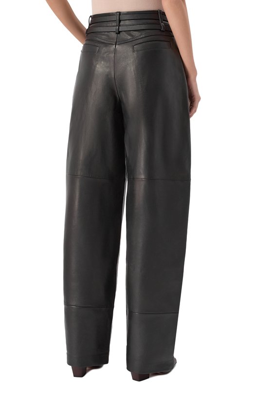 Брюки из экокожи Sportmax GARB0 Чёрный  GARB0 Фото 4